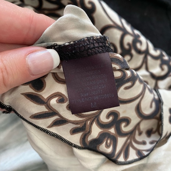 Hale Bob Black Crystal Beaded Embellished Sleeveless Silk Tunic Top Dress - Picture 10 of 12